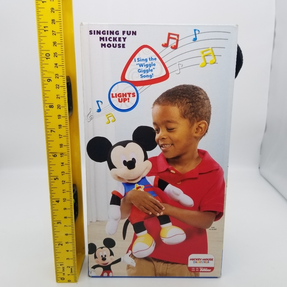 Disney Junior Singing Mickey Mouse Sings Lights Phrases Talking Doll Plush Toy - Picture 7 of 11